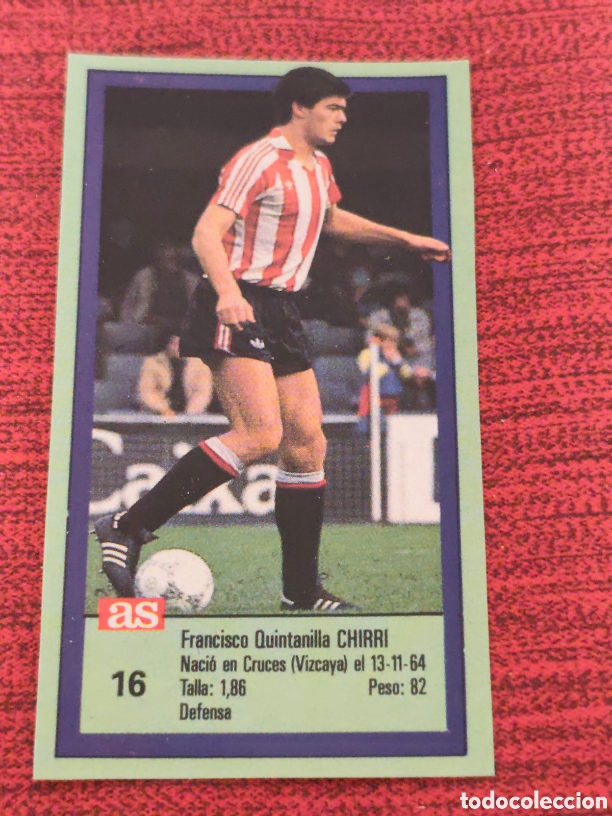 Football Stickers: 16 CHIRRI ATHLETIC BILBAO ASES DE LA LIGA 1989 1990 DIARIO AS