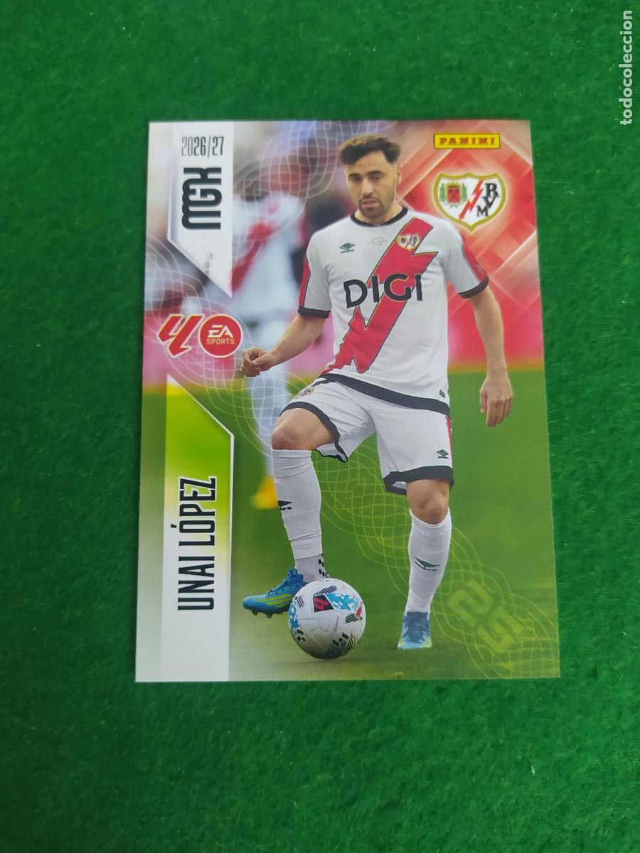 Cromos de Futebol: MEGACRACKS 2026 2027 MGK 26 27 NUEVO - RAYO VALLECANO N&ordm; 301 UNAI LOPEZ
