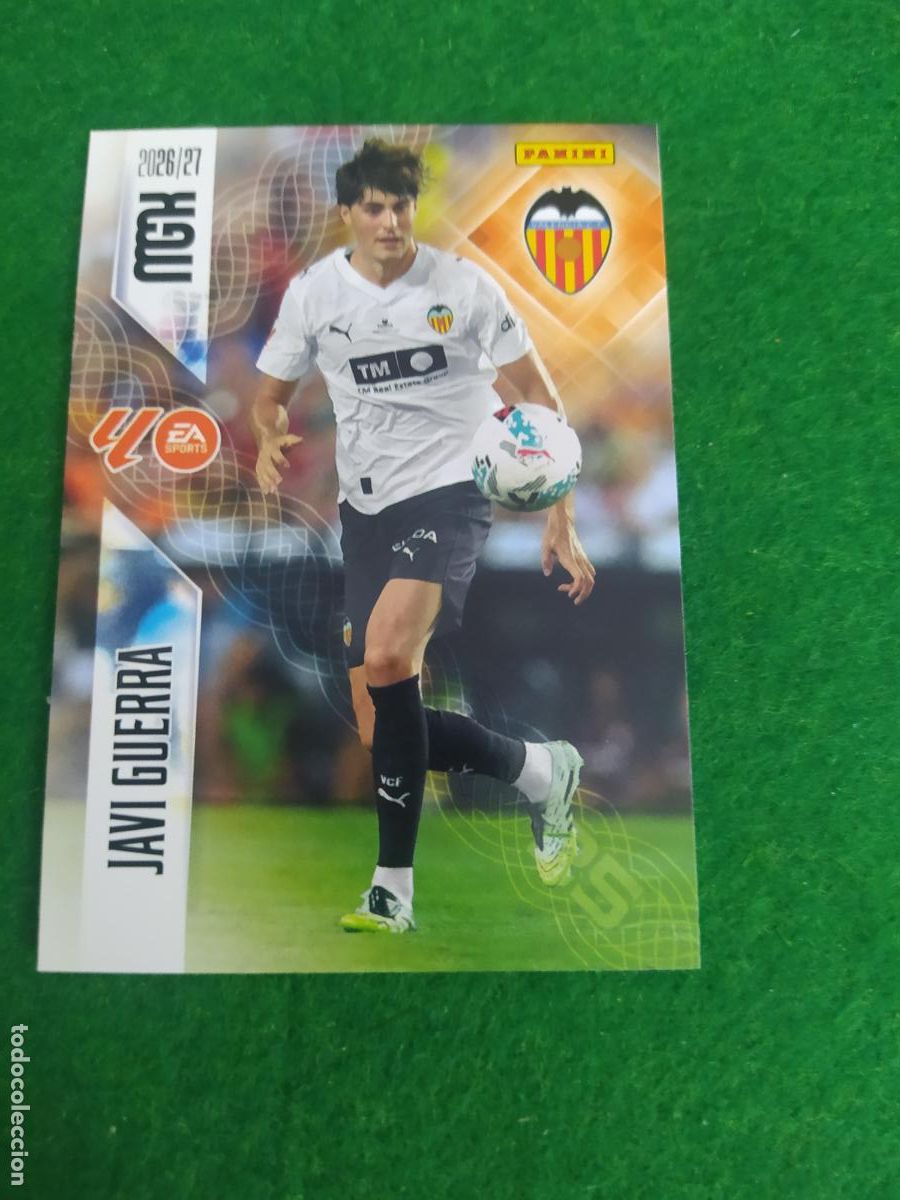 Cartes &agrave; collectionner de Football: MEGACRACKS 2026 2027 MGK 26 27 NUEVO - VALENCIA N&ordm; 354 JAVI GUERRA