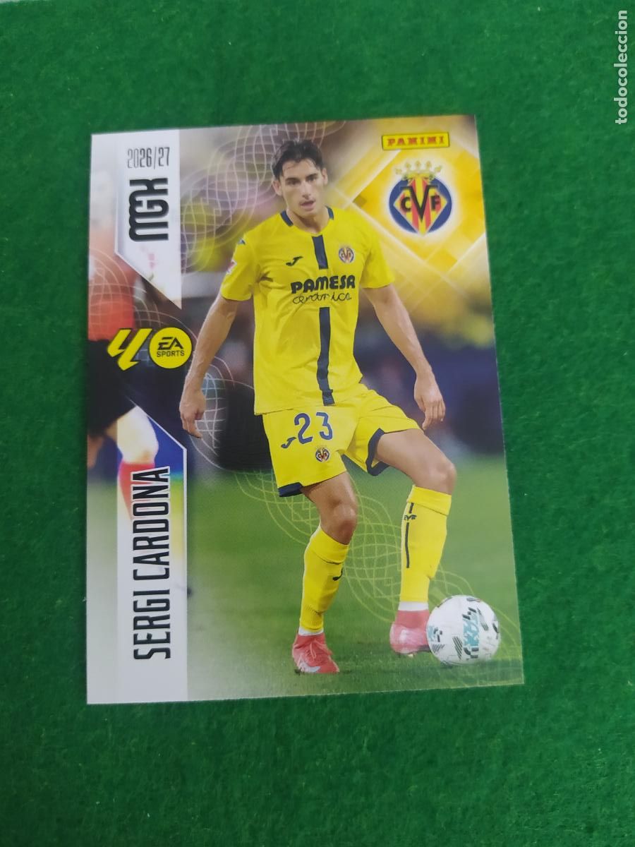 Cartes &agrave; collectionner de Football: MEGACRACKS 2026 2027 MGK 26 27 NUEVO - VILLARREAL N&ordm; 369 SERGI CARDONA