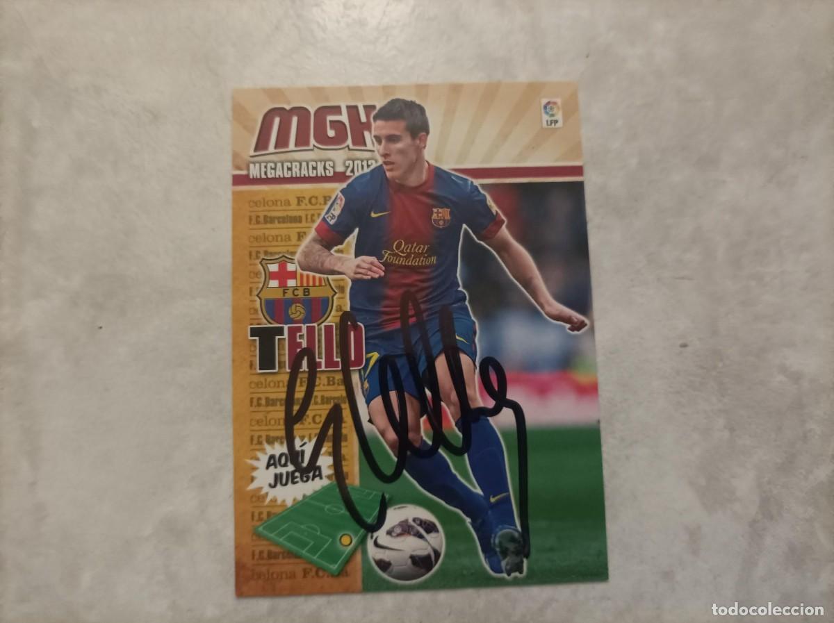 Cartes &agrave; collectionner de Football: Cromo futbol firmado Tello Barcelona