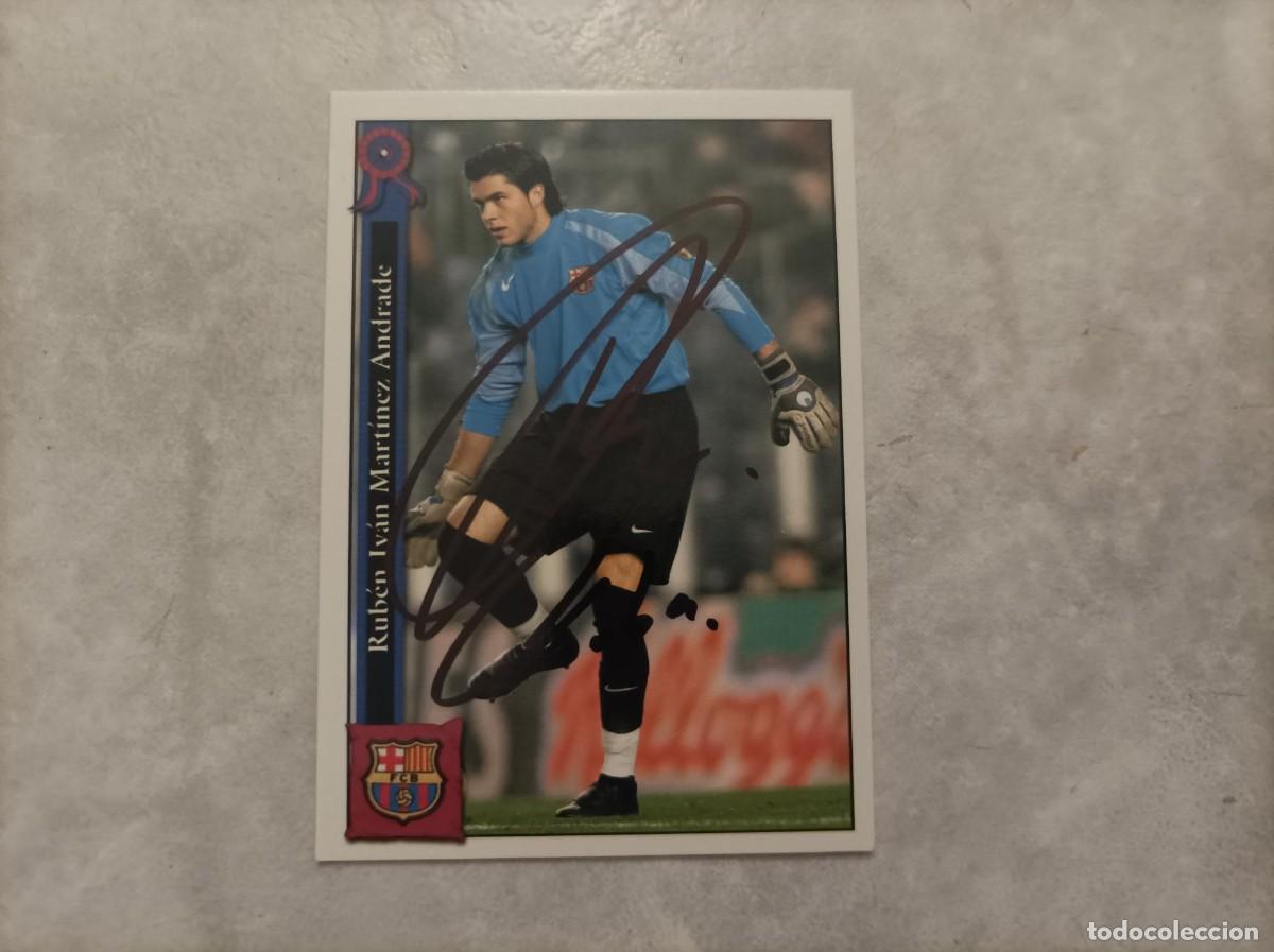 Cartes &agrave; collectionner de Football: Cromo futbol firmado Ruben Barcelona
