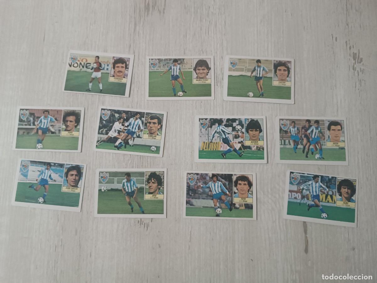 Figurine di Calcio: LOTE 11 CROMOS C.D M&Aacute;LAGA SIN PEGAR LIGA ESTE 84 85
