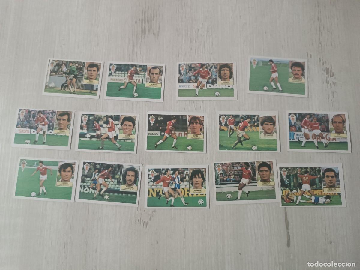 Figurine di Calcio: LOTE 14 CROMOS REAL MURCIA C.F SIN PEGAR LIGA ESTE 84 85