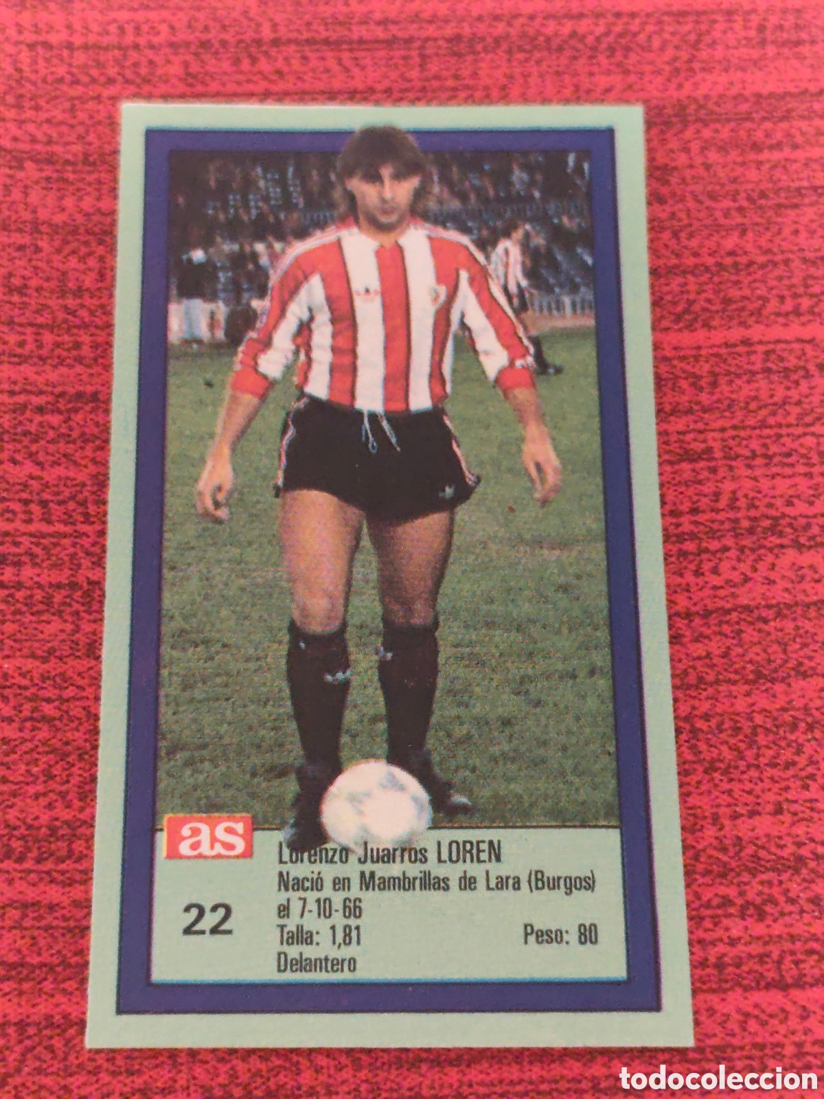 Cromos de Futebol: 22 LOREN ATHLETIC BILBAO ASES DE LA LIGA 1989 1990 DIARIO AS