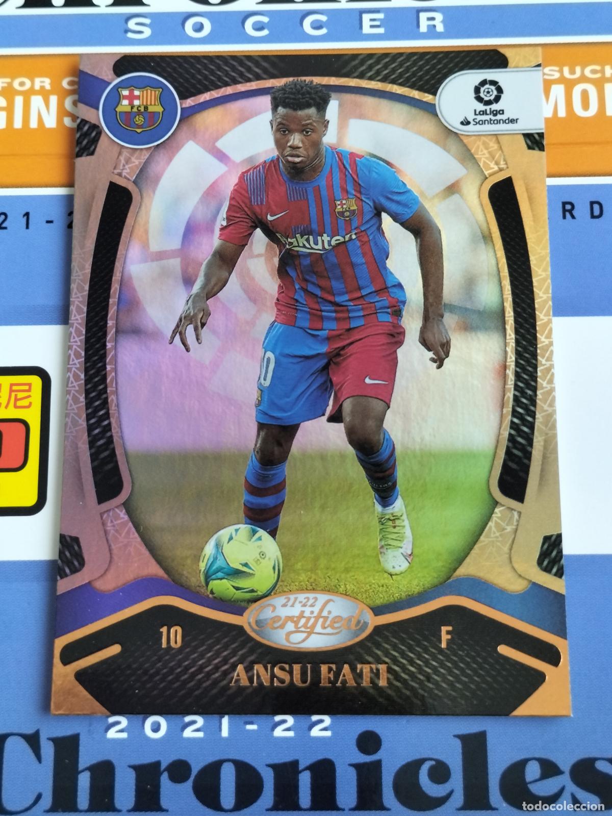 Cromos de Futebol: N&ordm; 153 ANSU FATI BARCELONA CARD CHRONICLES LA LIGA SOCCER 2021 2022 21 22 PANINI