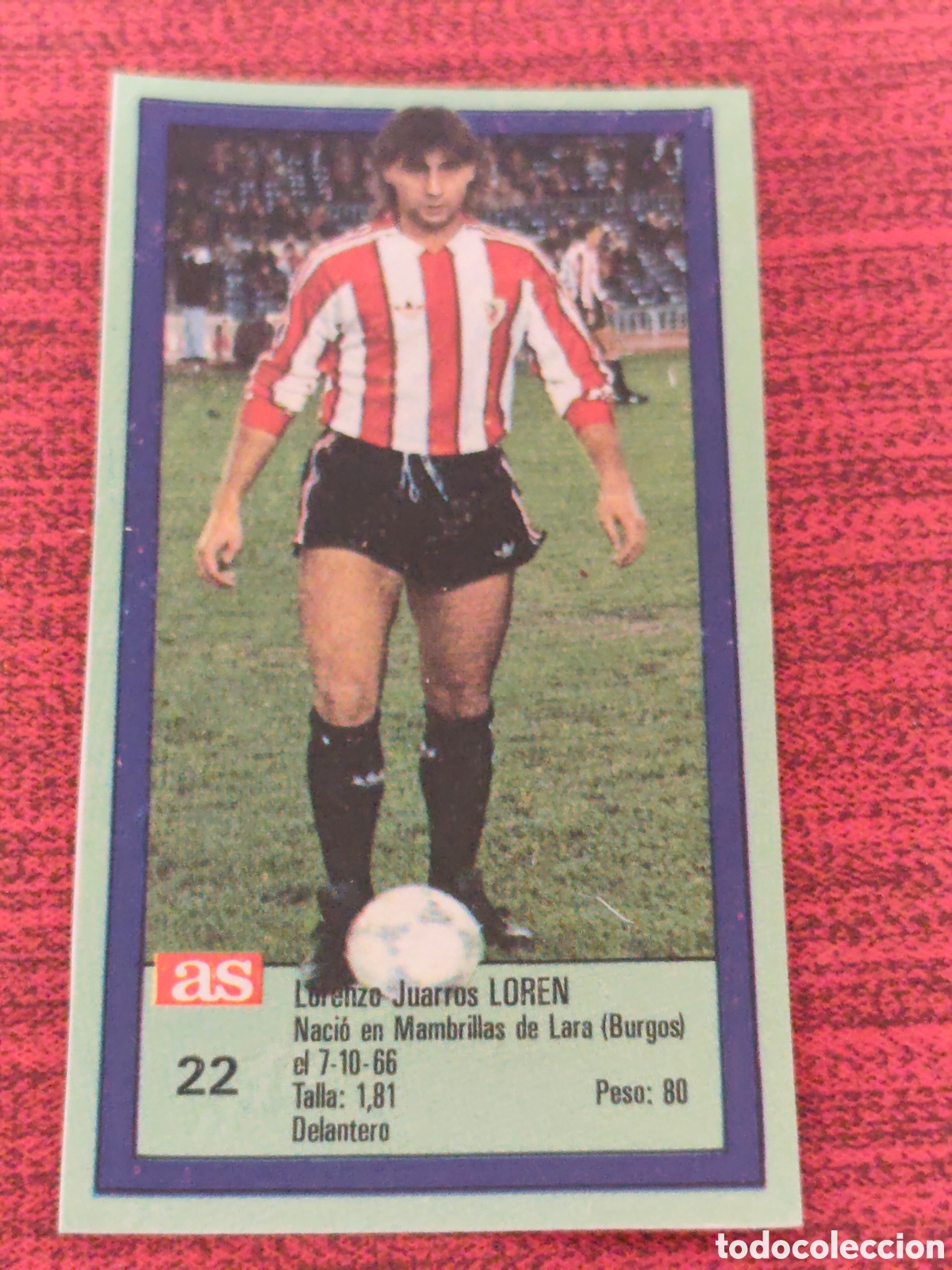 Cromos de Futebol: 22 LOREN ATHLETIC BILBAO ASES DE LA LIGA 1989 1990 DIARIO AS