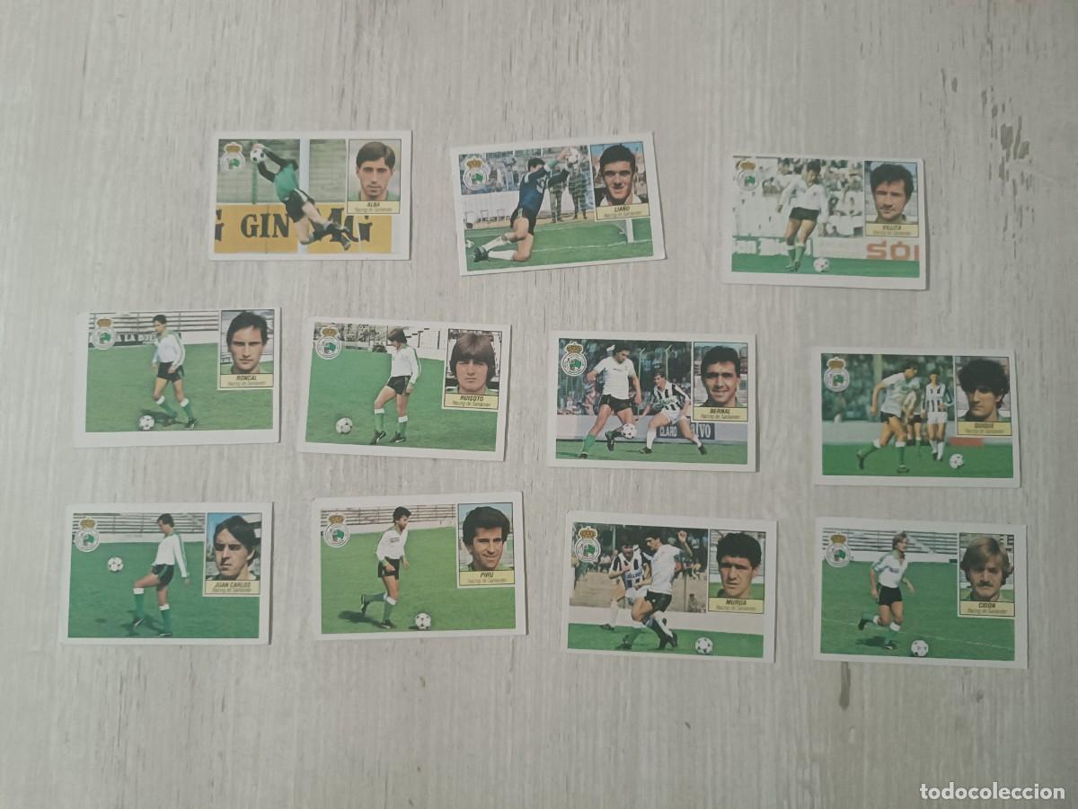 Figurine di Calcio: LOTE 11 CROMOS RACING DE SANTANDER SIN PEGAR LIGA ESTE 84 85