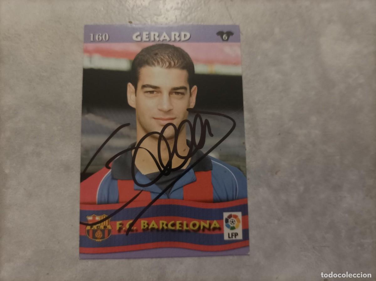 Figurine di Calcio: Cromo futbol Firmado Gerard