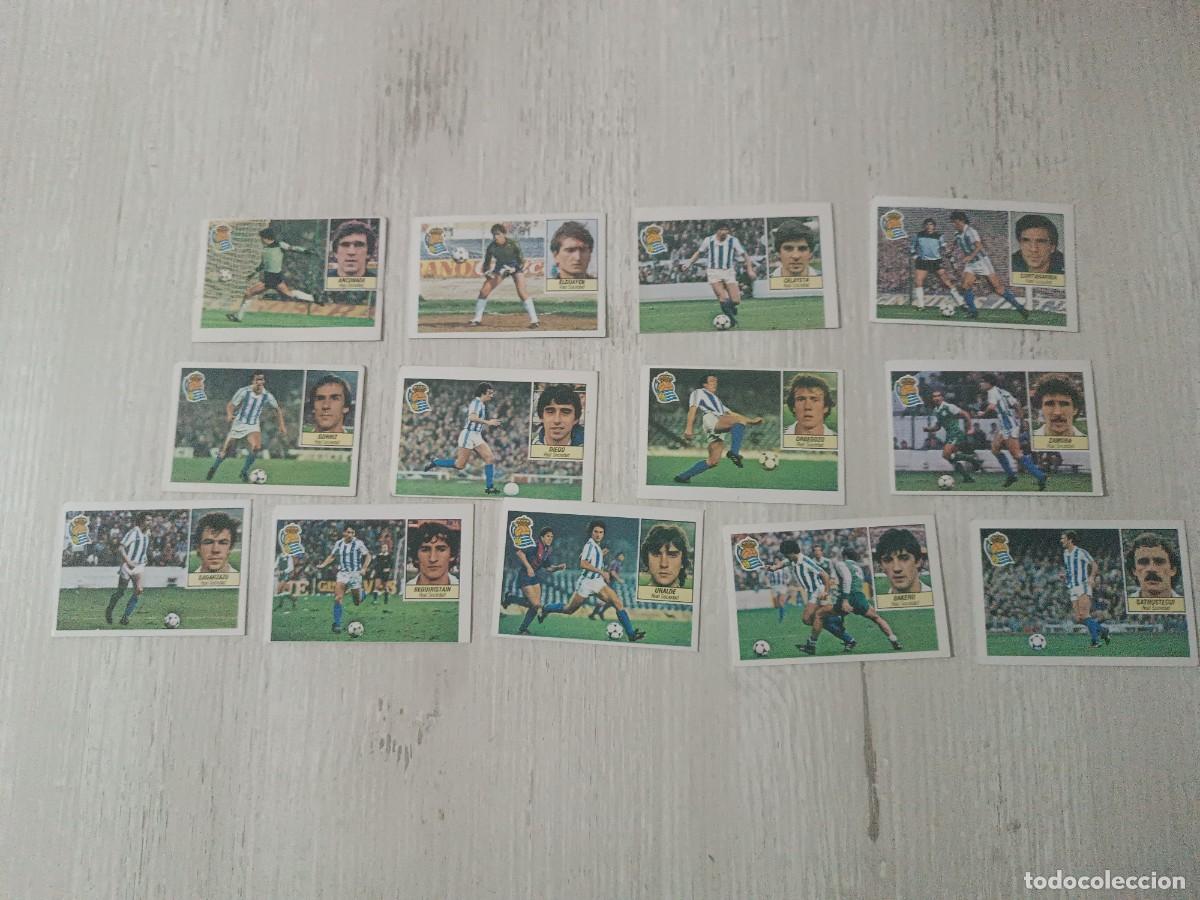 Figurine di Calcio: LOTE 13 CROMOS REAL SOCIEDAD SIN PEGAR LIGA ESTE 84 85