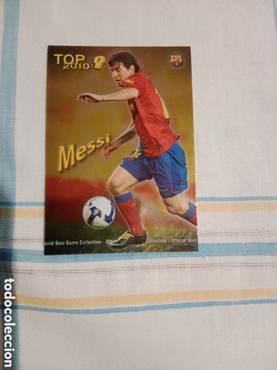 Cromos de f&uacute;tbol: CROMO MESSI 595, TOP 10 COLLECTION 2010 - Foto 1