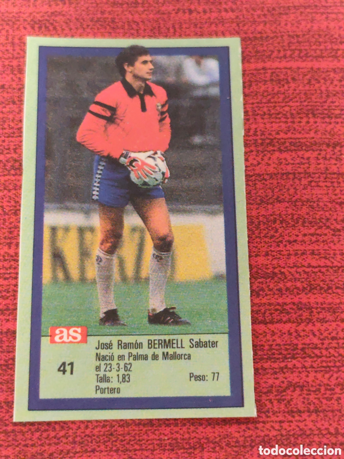 Football Stickers: 41 BERMELL C&Aacute;DIZ ASES DE LA LIGA 1989 1990 DIARIO AS