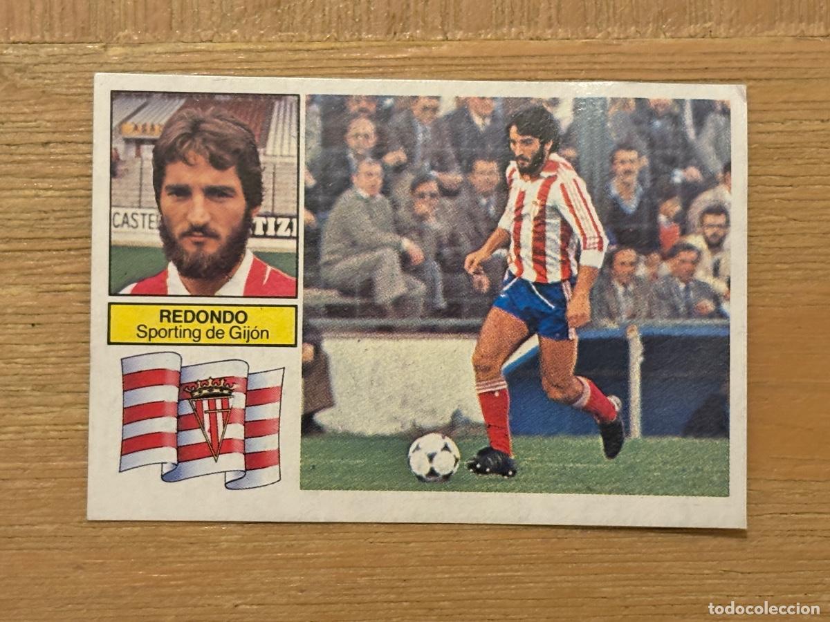 Football Stickers: 44. CROMO LIGA ESTE SIN PEGAR 1982-83 82-83 REDONDO GIJ&Oacute;N