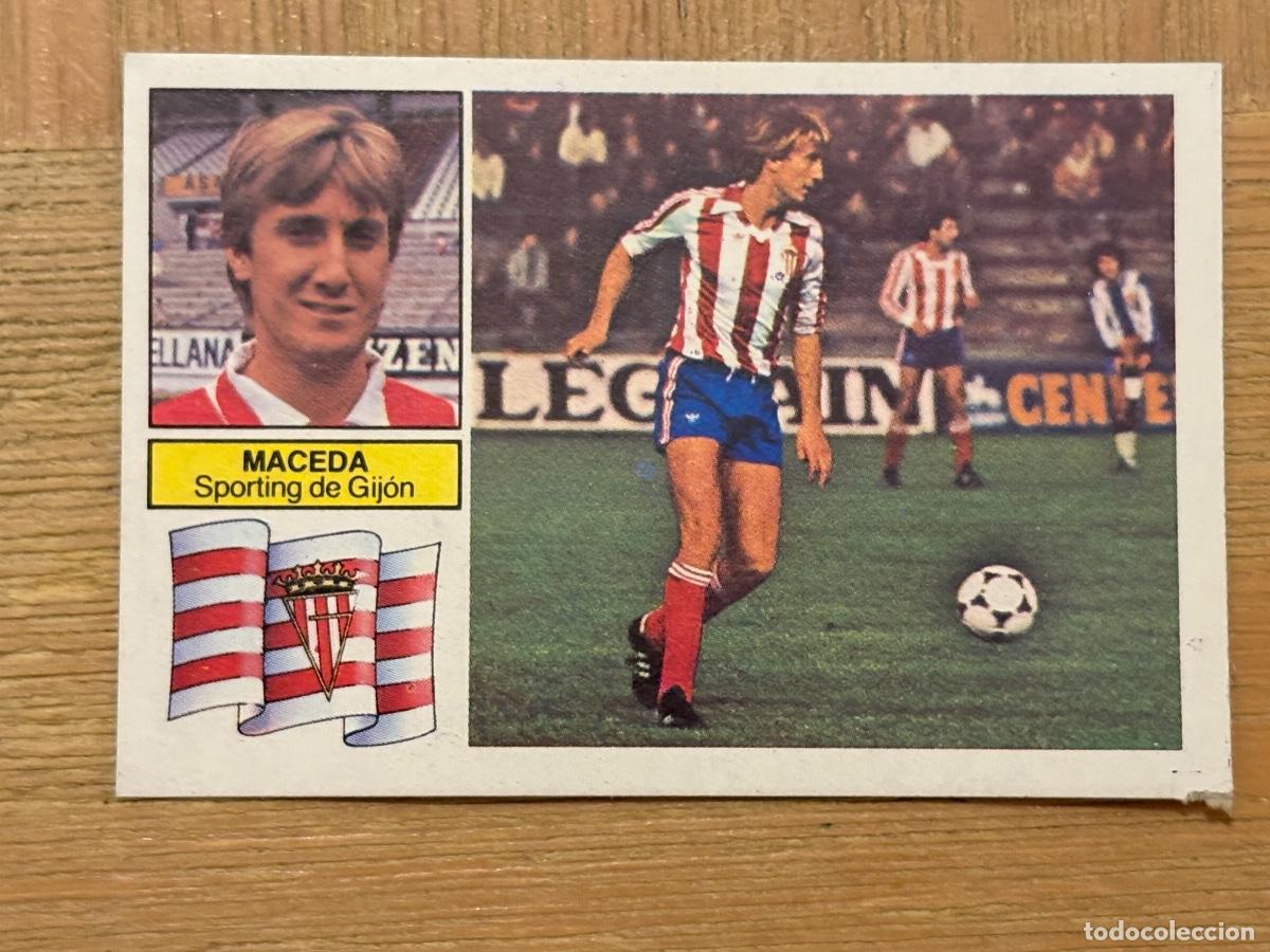 Football Stickers: 44. CROMO LIGA ESTE SIN PEGAR 1982-83 82-83 MACEDA GIJ&Oacute;N