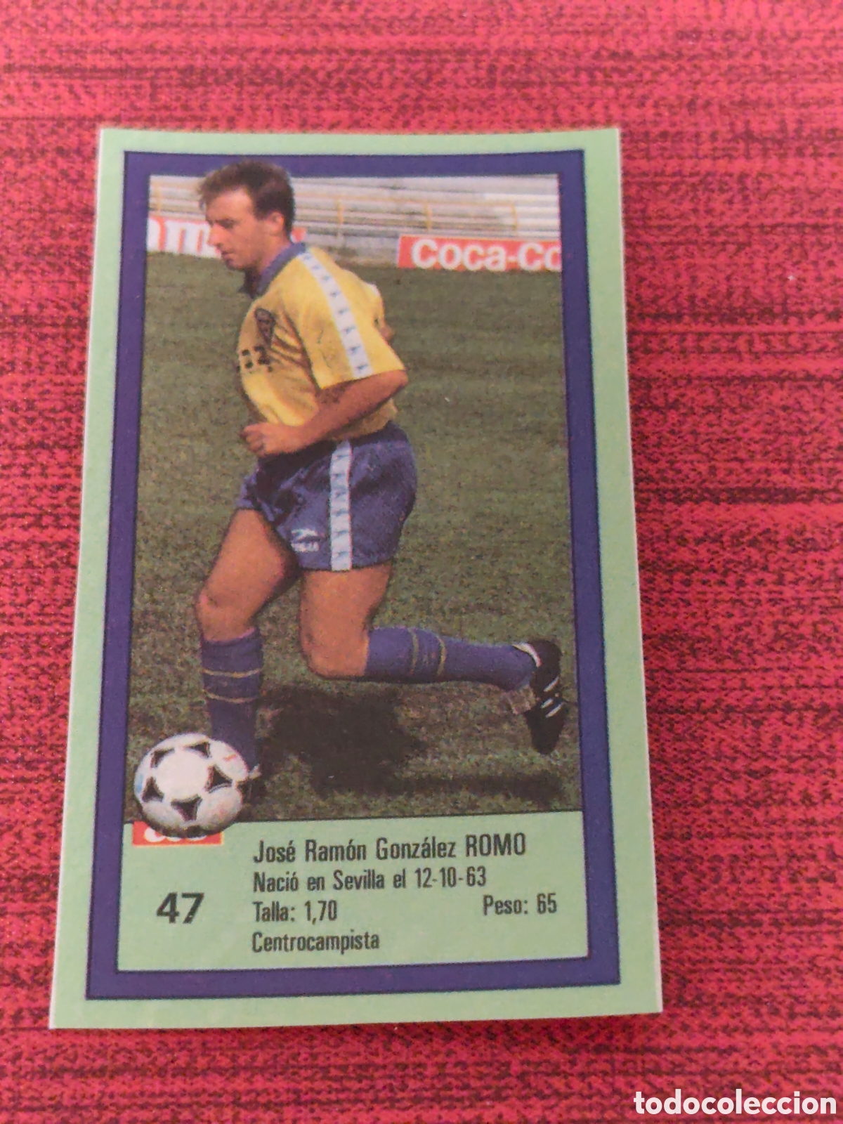 Football Stickers: 47 ROMO C&Aacute;DIZ ASES DE LA LIGA 1989 1990 DIARIO AS