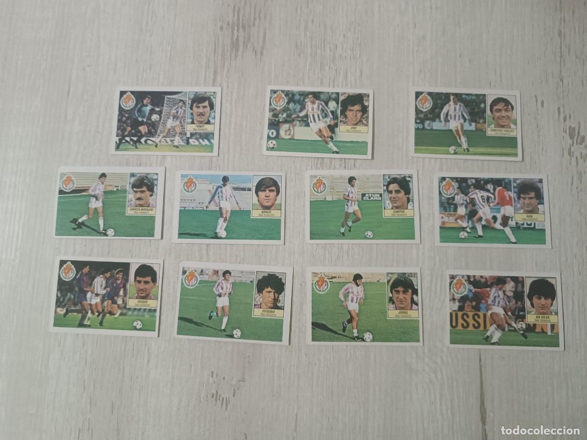 Fu&szlig;ball-Sticker: LOTE 11 CROMOS REAL VALLADOLID SIN PEGAR LIGA ESTE 84 85