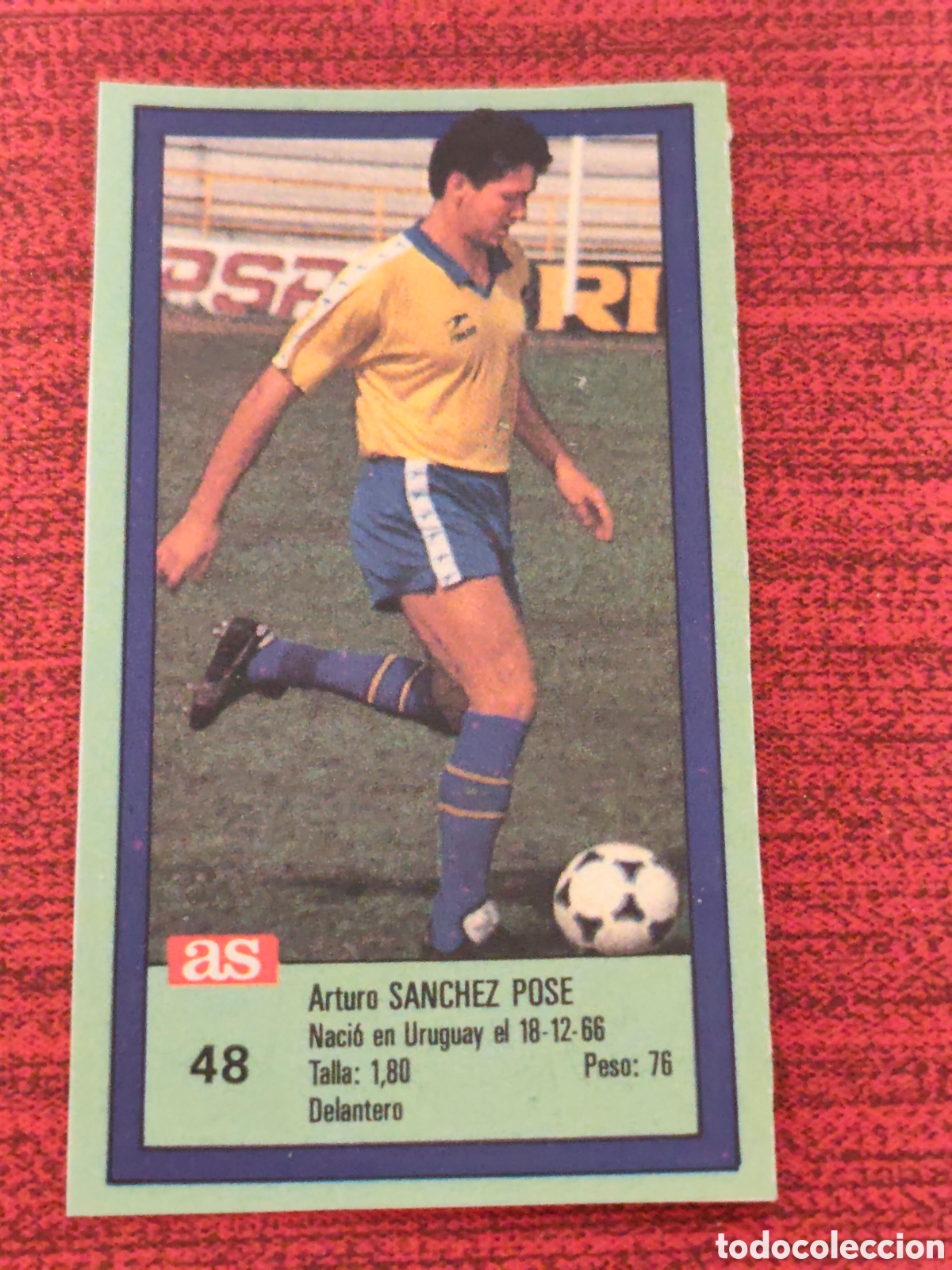 Figurine di Calcio: 48 S&Aacute;NCHEZ POSE C&Aacute;DIZ ASES DE LA LIGA 1988 1990 DIARIO AS