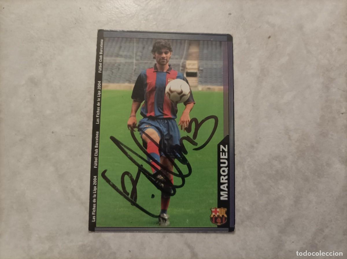 Figurine di Calcio: Crompo futbol firmado Rafa Marquez