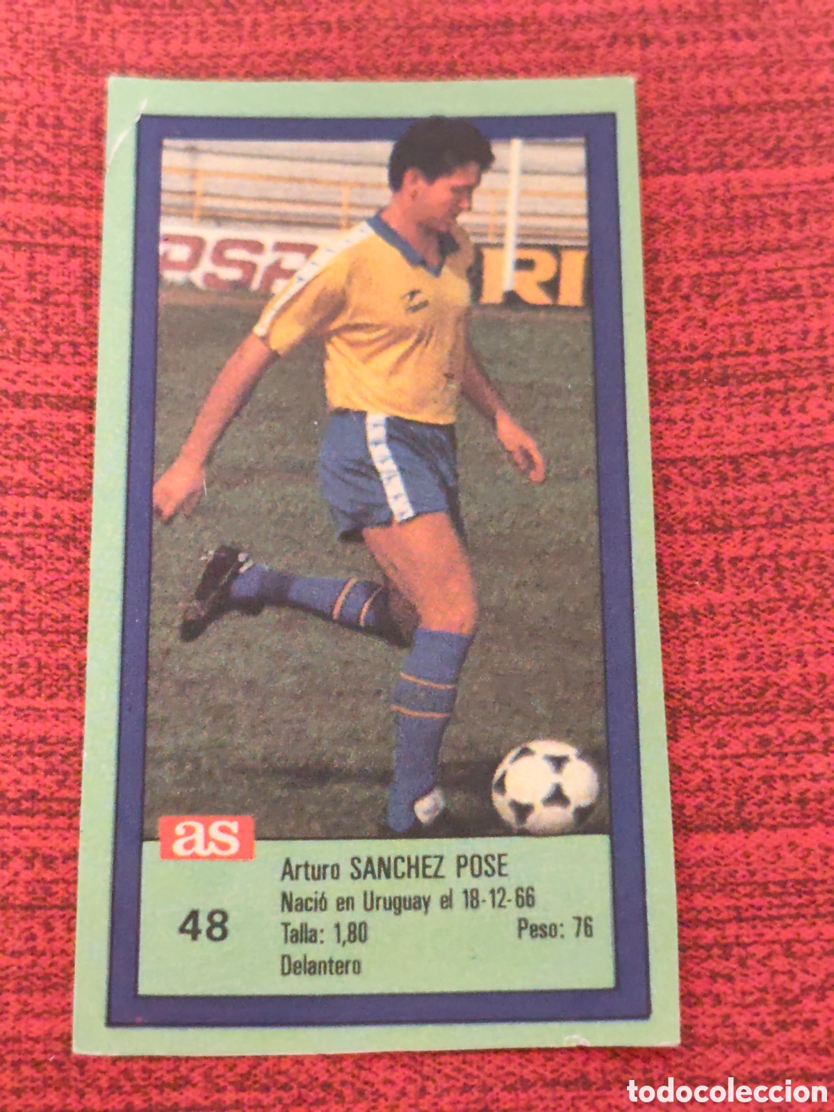 Figurine di Calcio: 48 S&Aacute;NCHEZ POSE C&Aacute;DIZ ASES DE LA LIGA 1989 1990 DIARIO AS