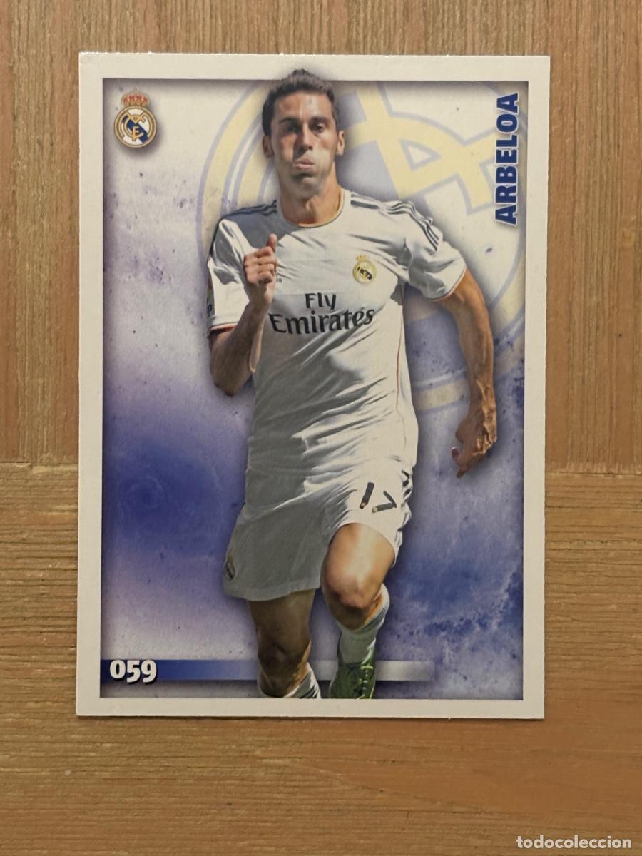 Figurine di Calcio: 44. CROMO MUNDICROMO FICHAS LIGA 2015 REAL MADRID ARBELOA N 59