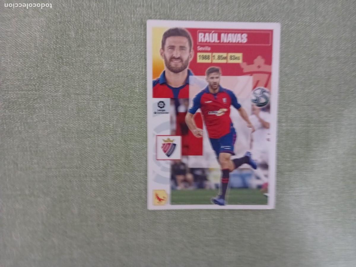 Figurine di Calcio: Ra&uacute;l Navas 6 B Osasuna Liga este 2020-2021