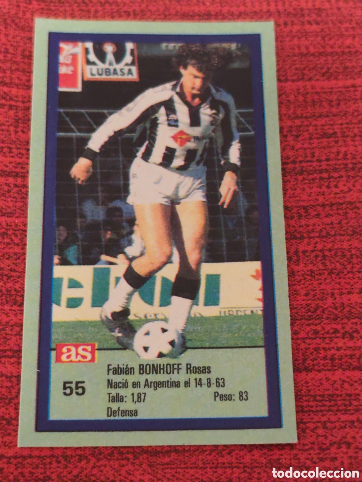 Figurine di Calcio: 55 BONHOFF CASTELL&Oacute;N ASES DE LA LIGA 1989 1990 DIARIO AS