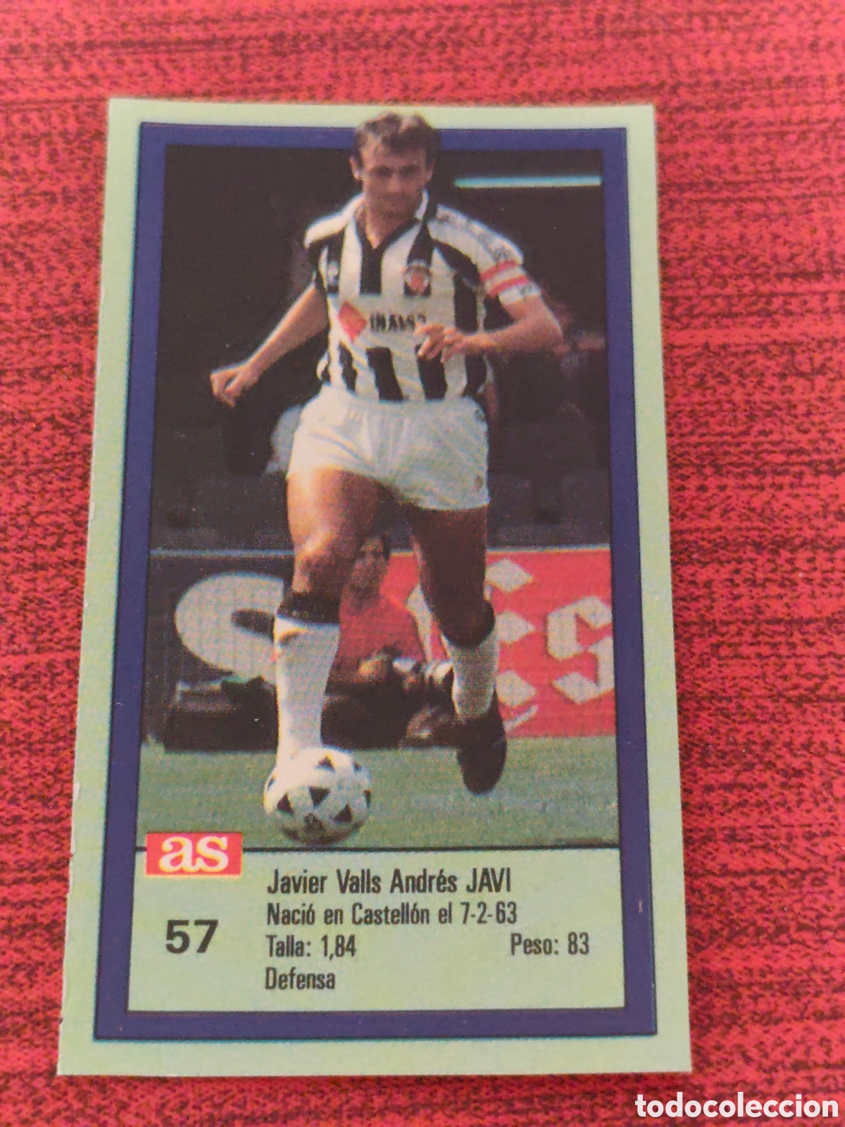 Figurine di Calcio: 57 JAVI CASTELL&Oacute;N ASES DE LA LIGA 1989 1990 DIARIO AS