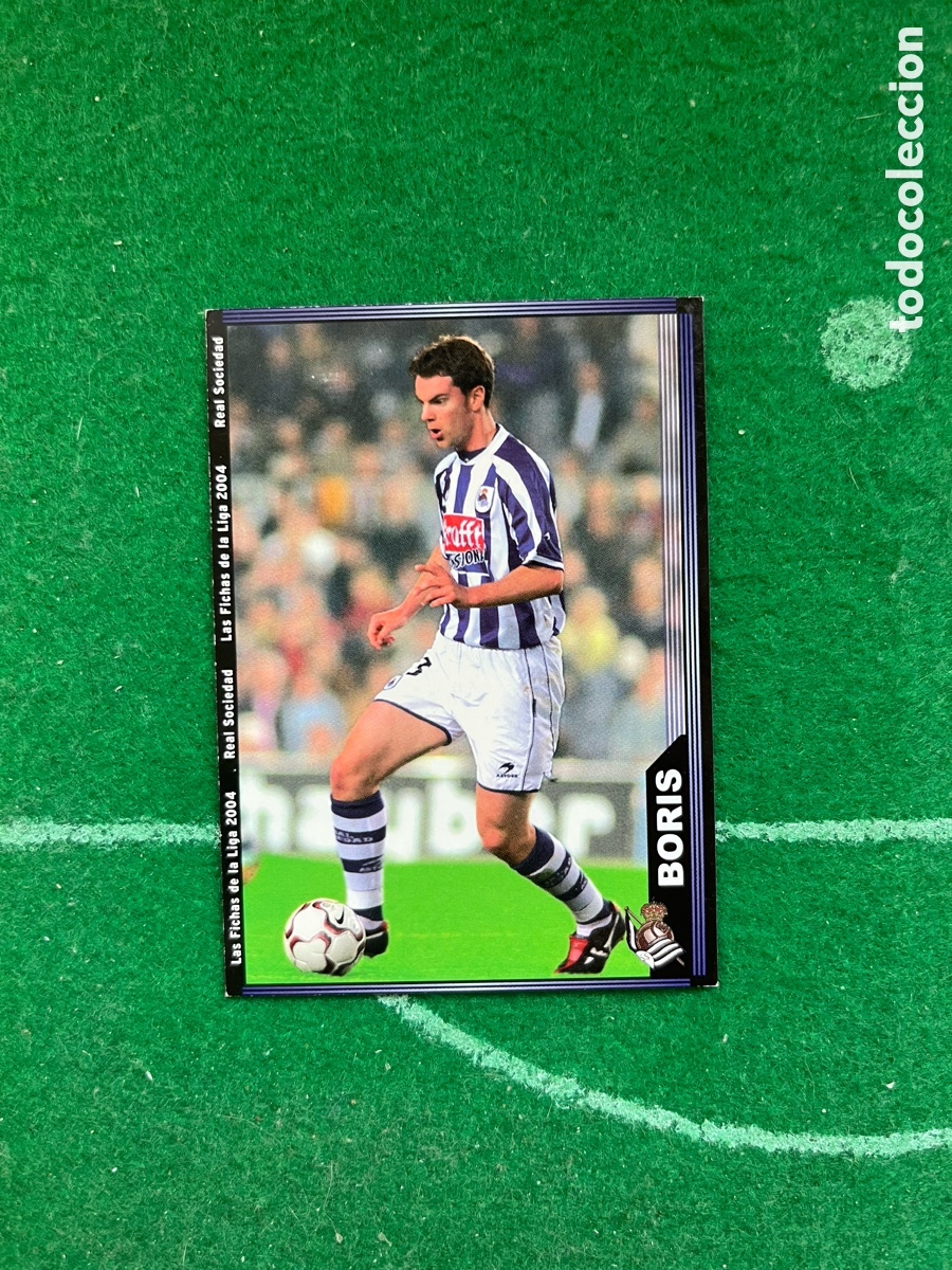 Figurine di Calcio: 39 BORIS REAL SOCIEDAD LAS FICHAS DE LA LIGA 2003 2004 MUNDICROMO