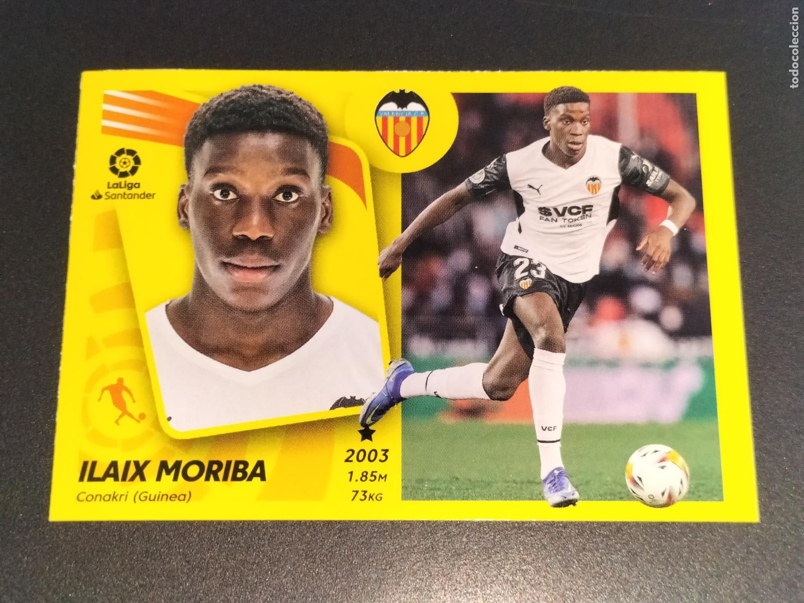 Cartes &agrave; collectionner de Football: FICHAJE N&ordm; 36 ILAIX MORIBA MERCADO INVIERNO ACTUALIZACION VALENCIA CROMO LALIGA ESTE 2021 2022 21 22