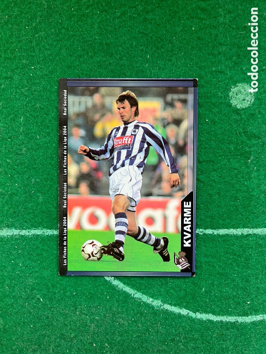 Cartes &agrave; collectionner de Football: 40 KVARME REAL SOCIEDAD LAS FICHAS DE LA LIGA 2003 2004 MUNDICROMO