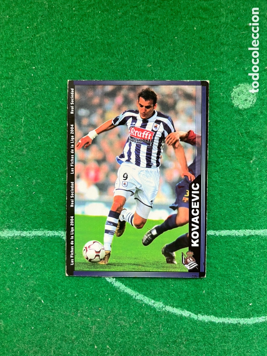 Cartes &agrave; collectionner de Football: 44 KOVACEVIC REAL SOCIEDAD LAS FICHAS DE LA LIGA 2003 2004 MUNDICROMO