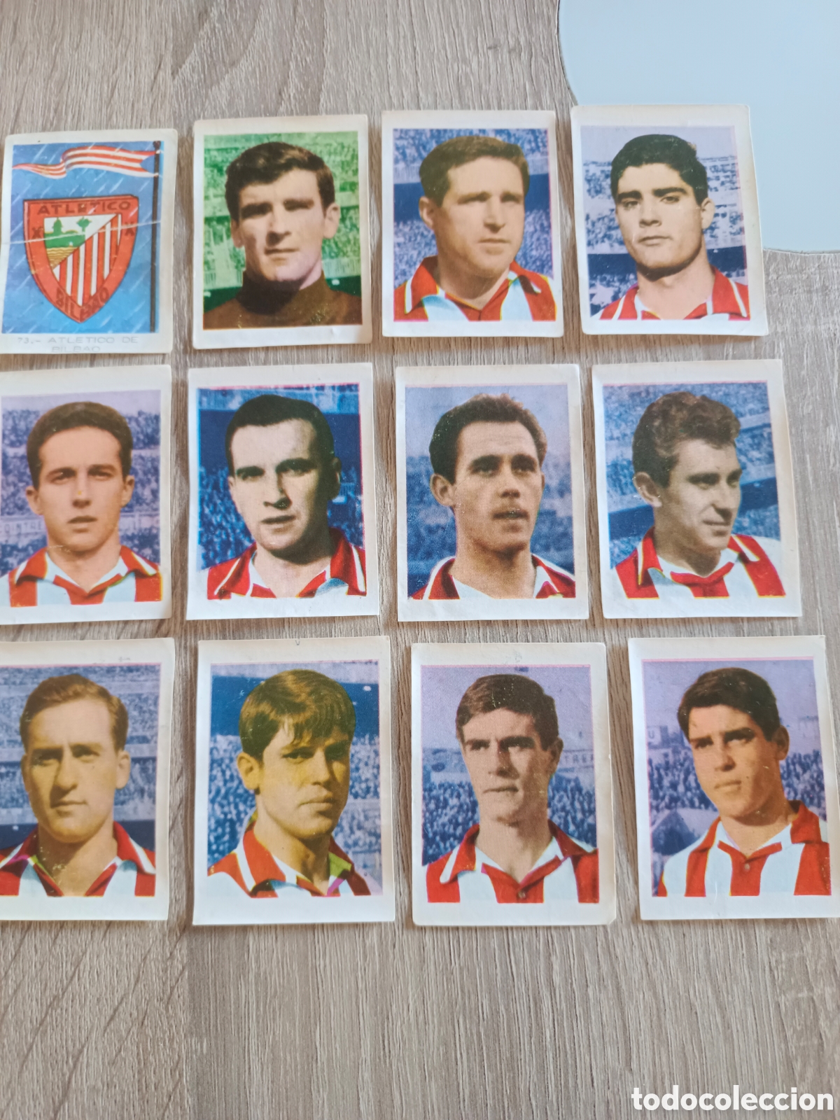 Cromos de f&uacute;tbol: RUIZ ROMERO 1966.12 CROMOS COMPLETO ATH.BILBAO.DESPEGADOS SIN APENAS FALTA .VER TRASERA