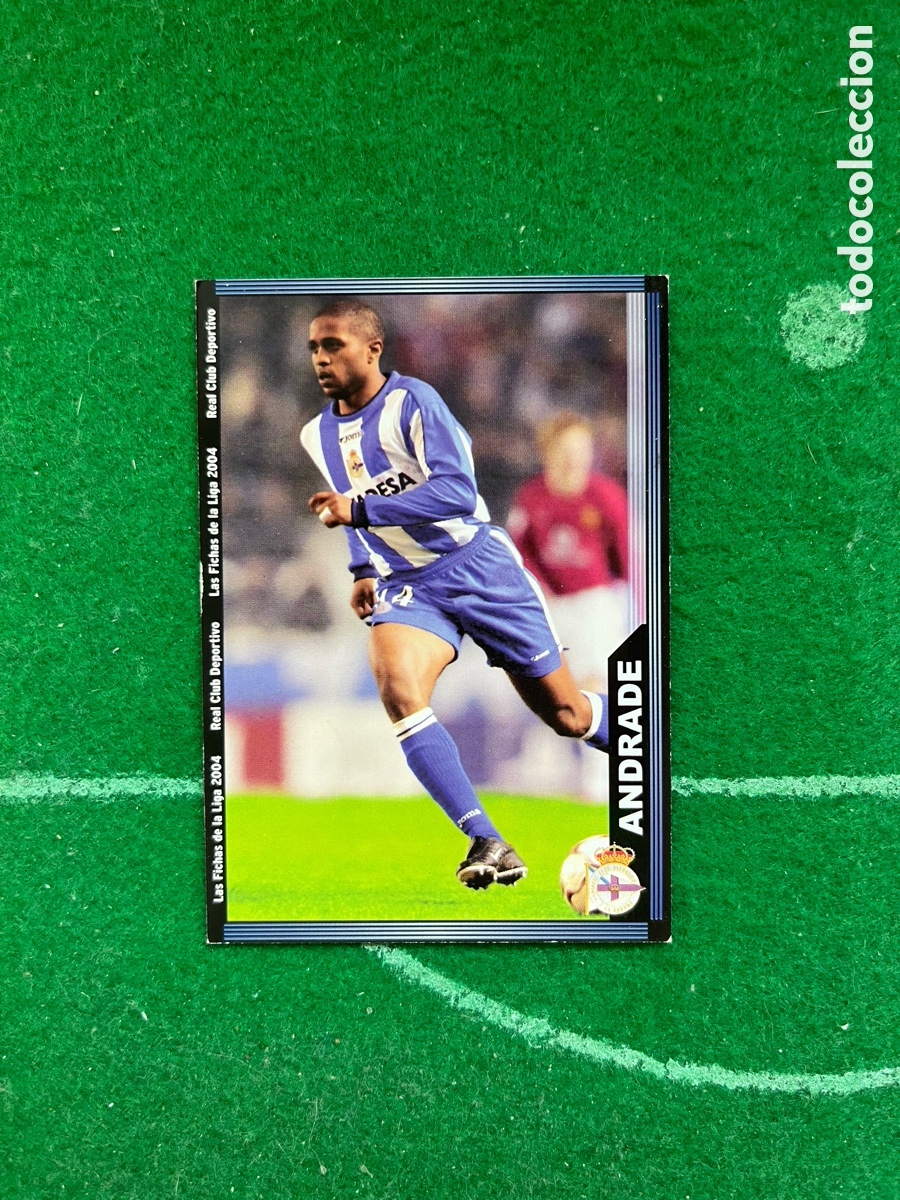Fu&szlig;ball-Sticker: 62 ANDRADE DEPORTIVO DE LA CORU&Ntilde;A LAS FICHAS DE LA LIGA 2003 2004 MUNDICROMO