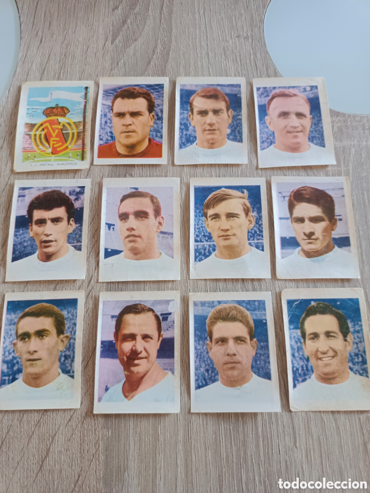 Cromos de f&uacute;tbol: RUIZ ROMERO 1966.12 CROMOS COMPLETO REAL MADRID.DESPEGADOS SIN APENAS FALTA .VER TRASERA