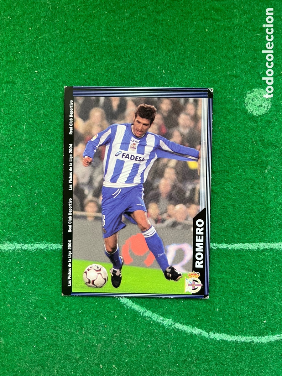 Fu&szlig;ball-Sticker: 66 ROMERO DEPORTIVO DE LA CORU&Ntilde;A LAS FICHAS DE LA LIGA 2003 2004 MUNDICROMO
