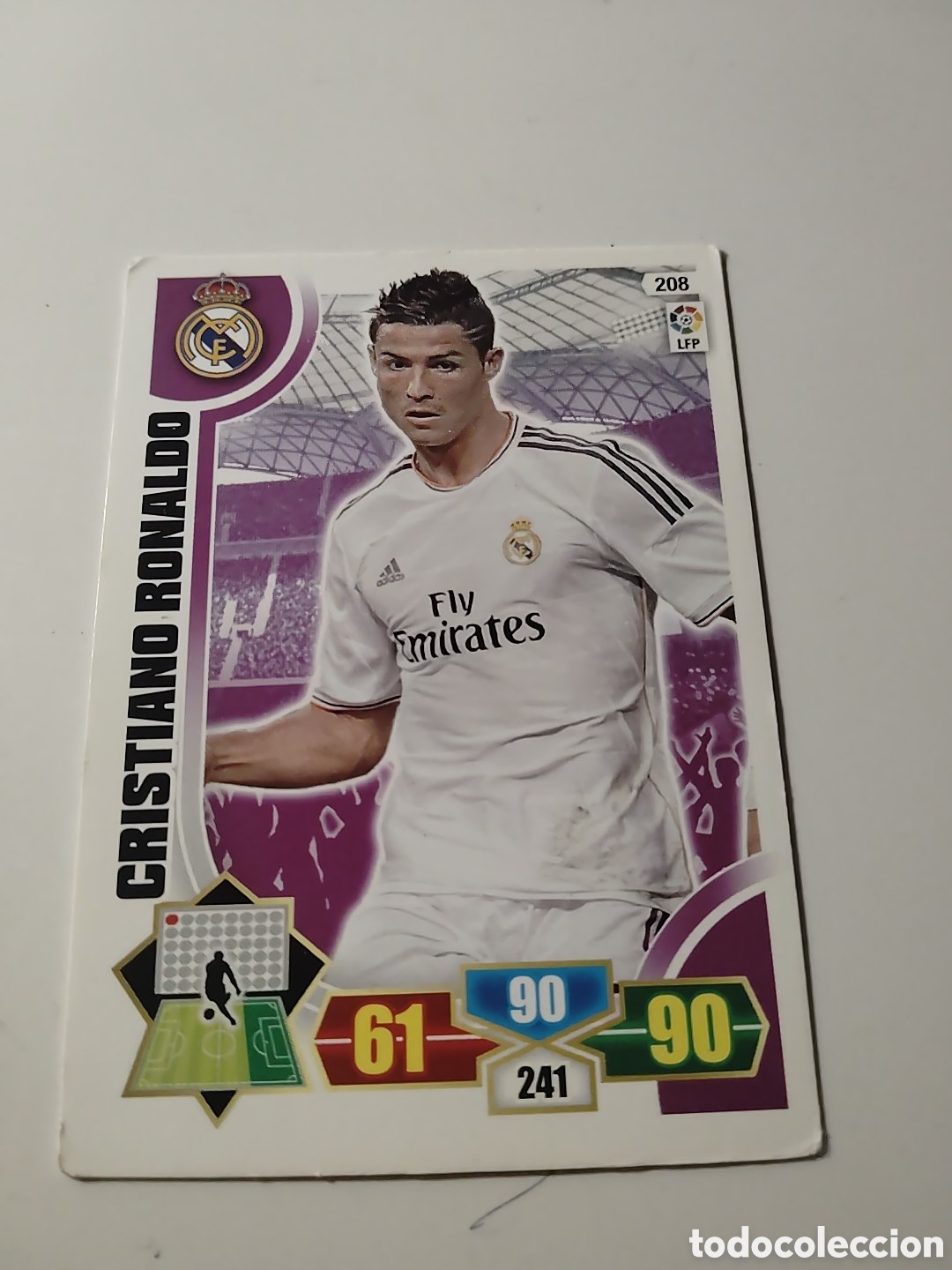 Fu&szlig;ball-Sticker: Cristiano Ronaldo. Adrenalyn 13-14