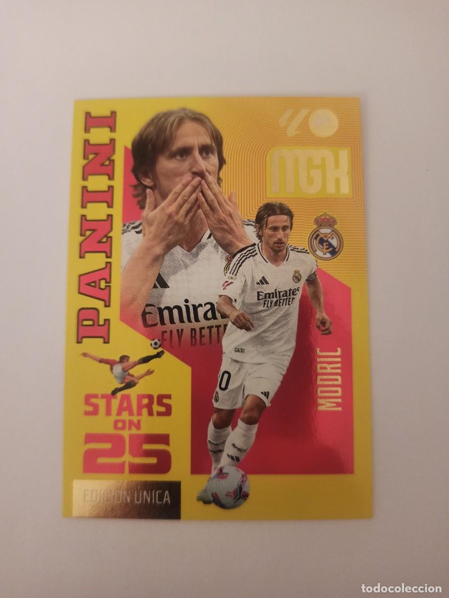 Fu&szlig;ball-Sticker: Modric n &deg; 445 - R. Madrid - STARS ON 25 EDICI&Oacute;N &Uacute;NICA - MEGACRACKS - 2026 2027 26 27 - MGK