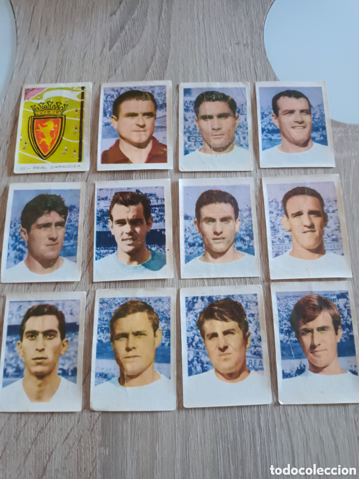 Cromos de f&uacute;tbol: RUIZ ROMERO 1966.12 CROMOS COMPLETO REAL ZARAGOZA.DESPEGADOS SIN APENAS FALTA .VER TRASERA