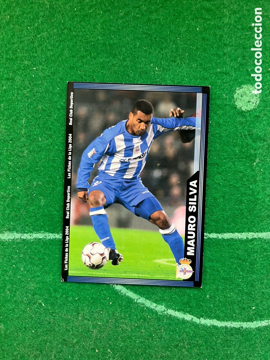 Fu&szlig;ball-Sticker: 67 MAURO SILVA DEPORTIVO DE LA CORU&Ntilde;A LAS FICHAS DE LA LIGA 2003 2004 MUNDICROMO