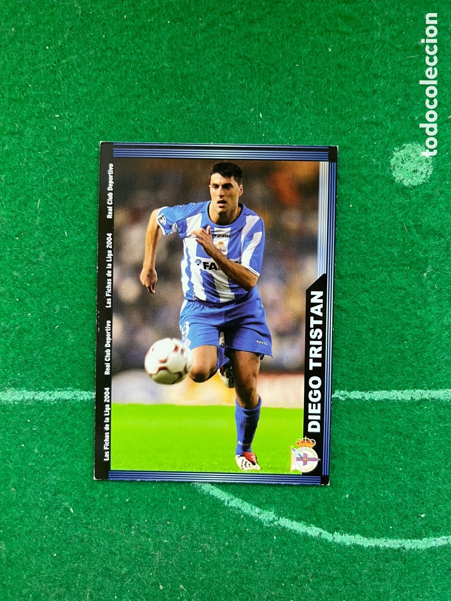 Figurine di Calcio: 75 DIEGO TRIST&Aacute;N DEPORTIVO DE LA CORU&Ntilde;A LAS FICHAS DE LA LIGA 2003 2004 MUNDICROMO