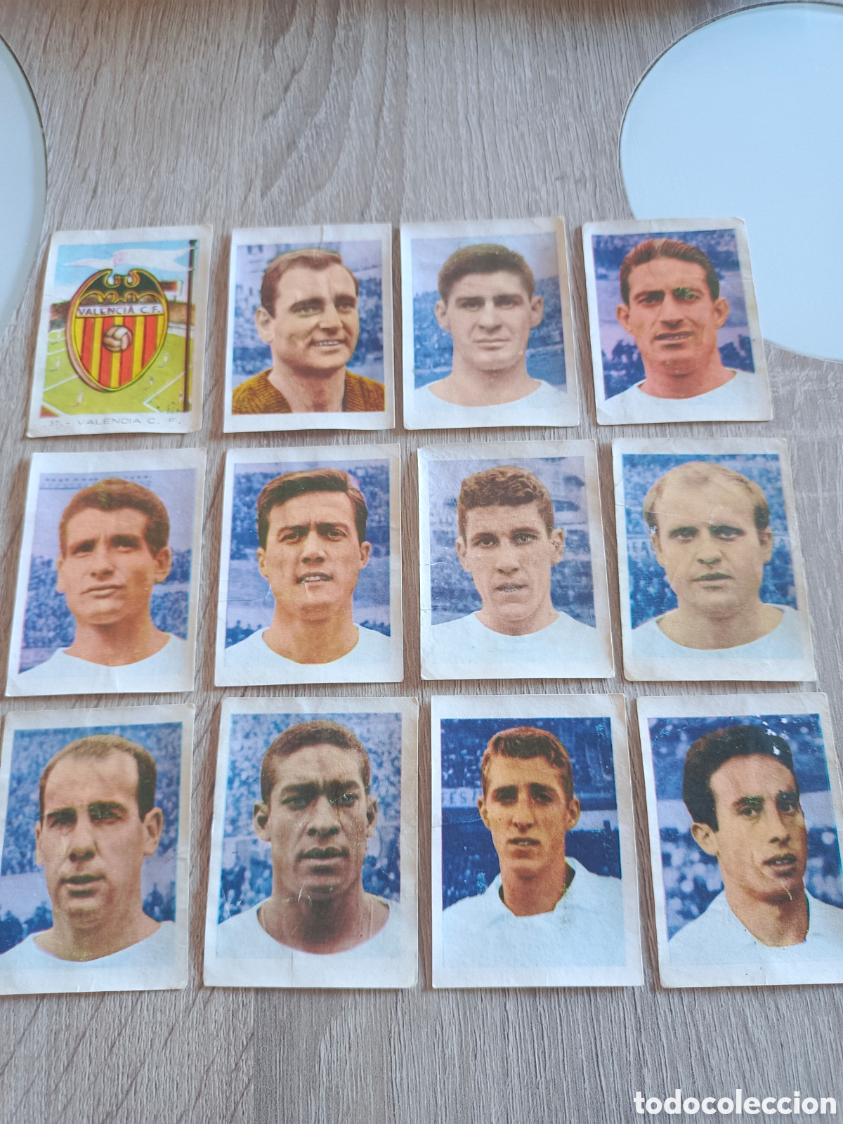 Cromos de f&uacute;tbol: RUIZ ROMERO 1966.12 CROMOS COMPLETO VALENCIA C.F.DESPEGADOS SIN APENAS FALTA .VER TRASERA