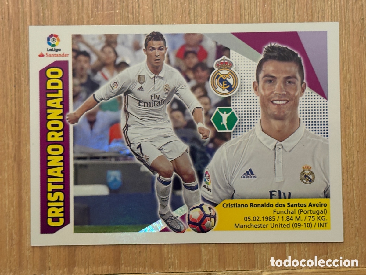 Football Stickers: 28. CROMO LIGA ESTE 2017-18 17-18 CRISTIANO RONALDO N 16