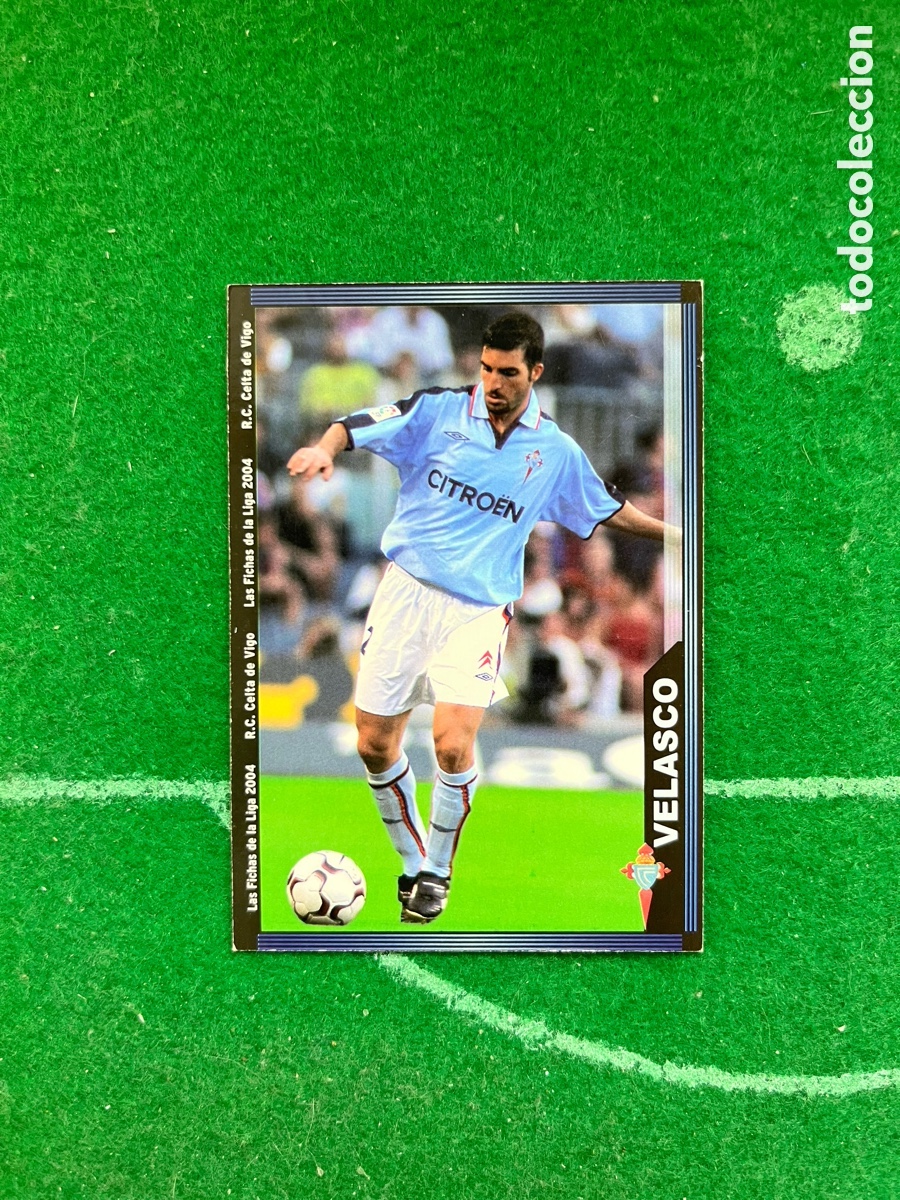Figurine di Calcio: 87 VELASCO CELTA DE VIGO LAS FICHAS DE LA LIGA 2003 2004 MUNDICROMO