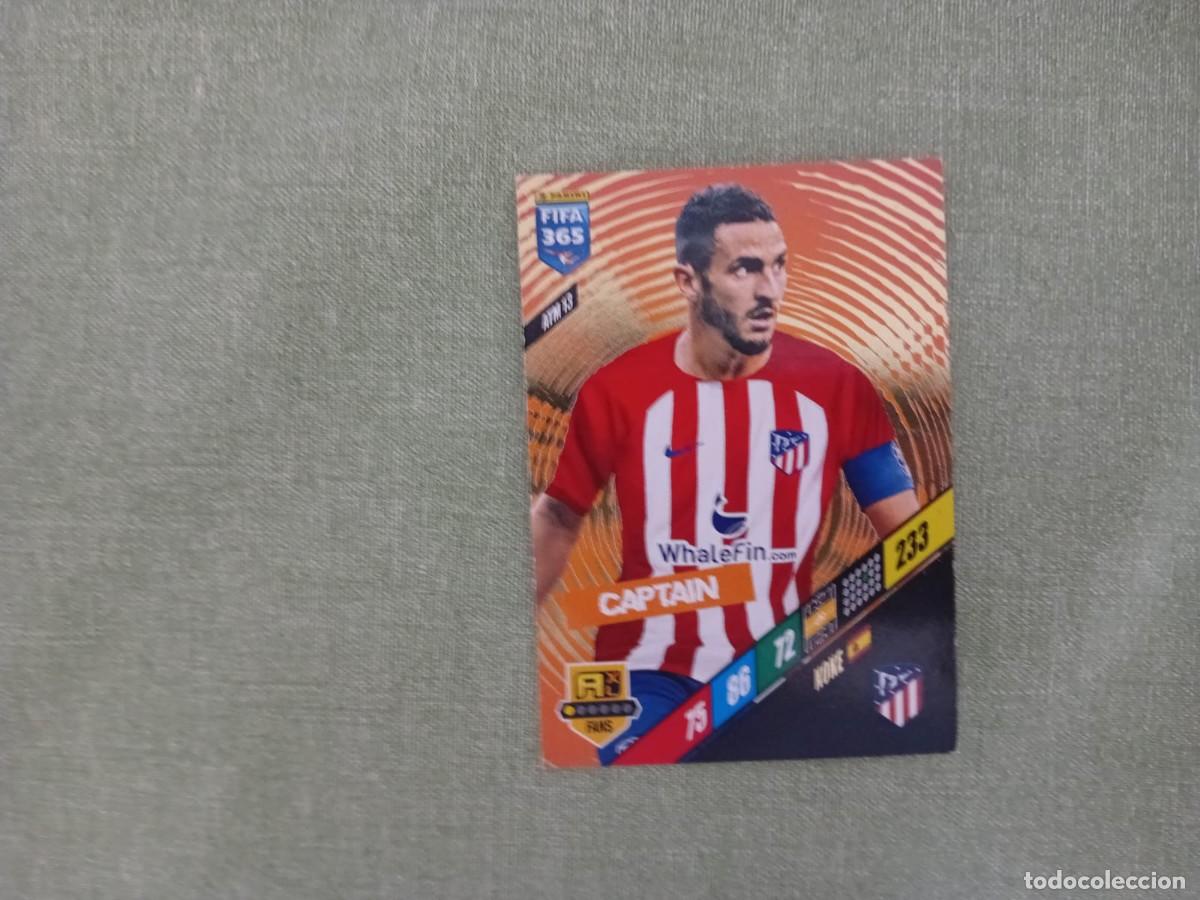 Figurine di Calcio: E110. ATM 13 ATM13 FIFA 365 2024 ADRENALYN XL KOKE ATL&Eacute;TICO DE MADRID PANINI 24 2023 23 CARD CAPTAIN