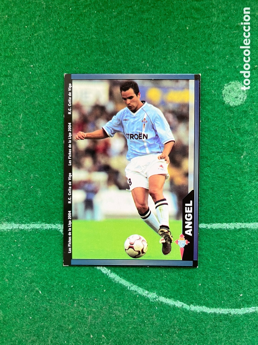 Figurine di Calcio: 89 ANGEL CELTA DE VIGO LAS FICHAS DE LA LIGA 2003 2004 MUNDICROMO
