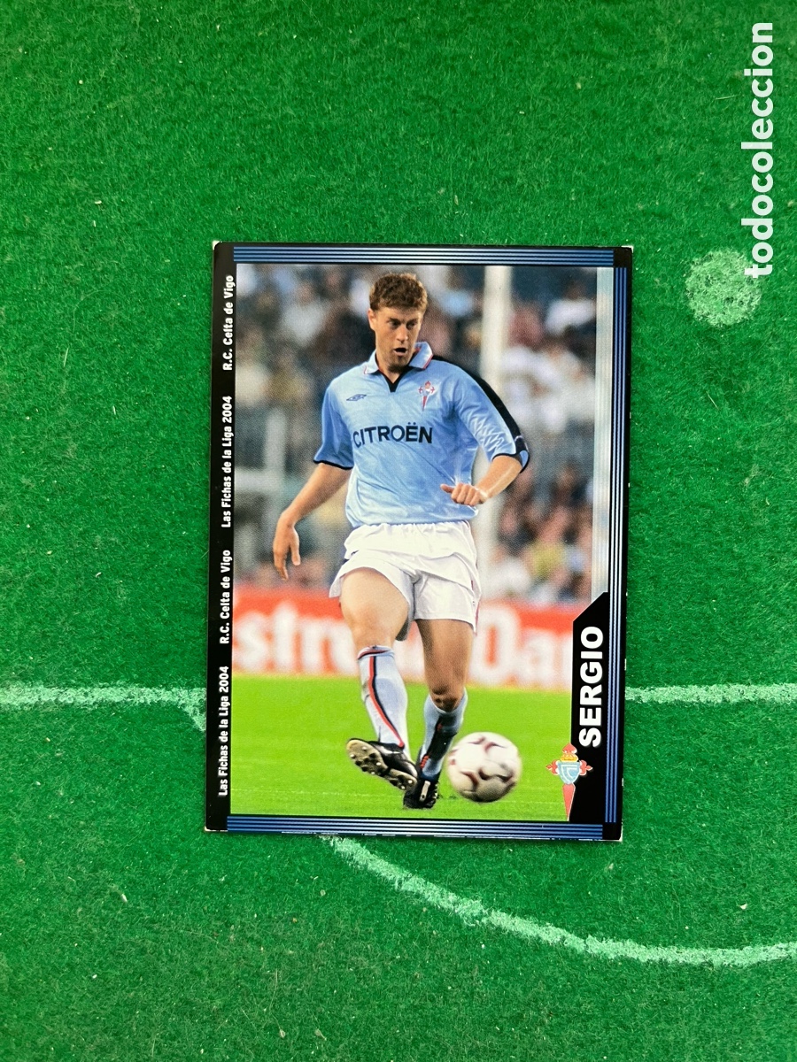Fu&szlig;ball-Sticker: 93 SERGIO CELTA DE VIGO LAS FICHAS DE LA LIGA 2003 2004 MUNDICROMO