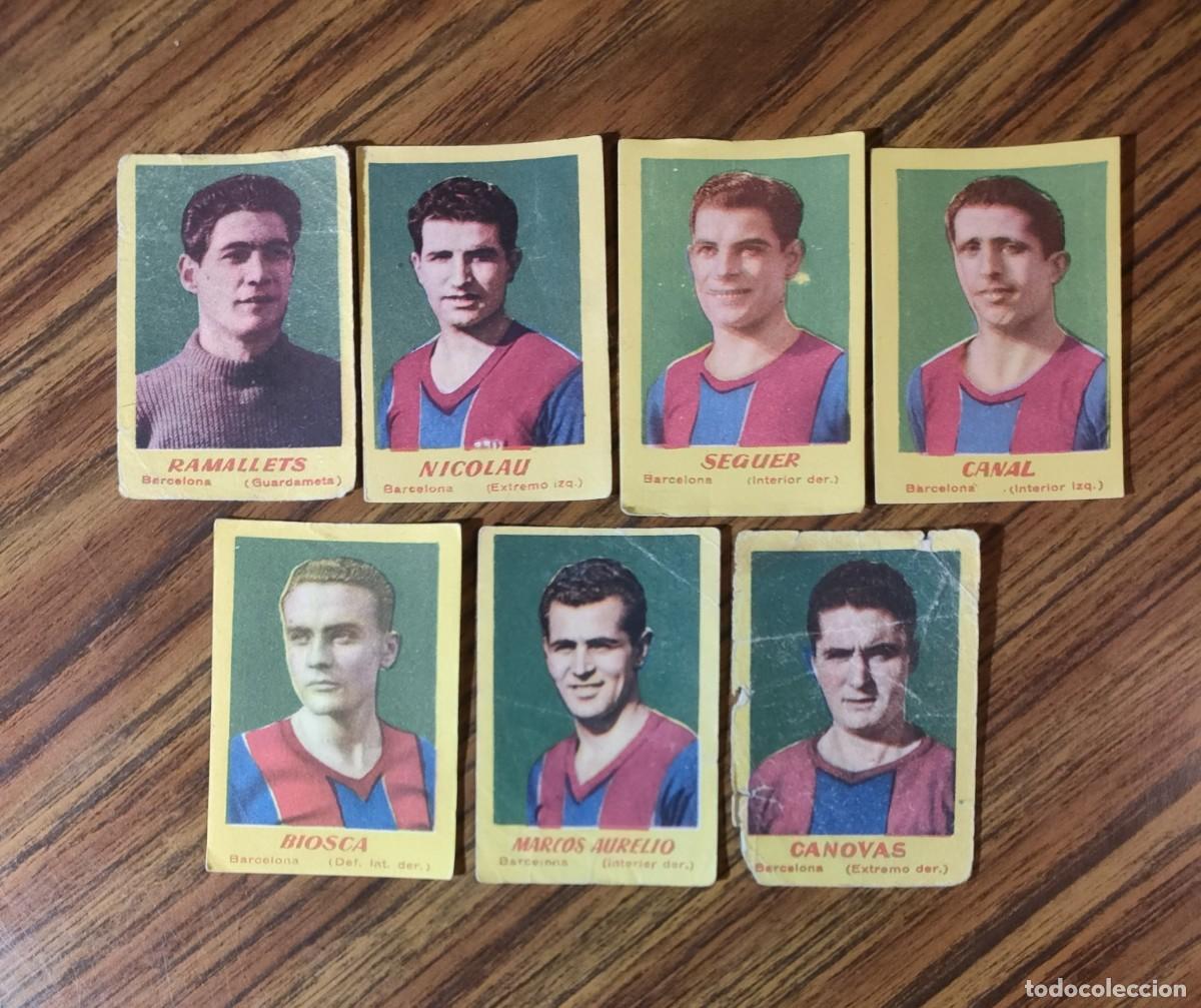 Figurine di Calcio: LOTE 7 CROMOS FUTBOL CAMPEONES 1951 - BARCELONA
