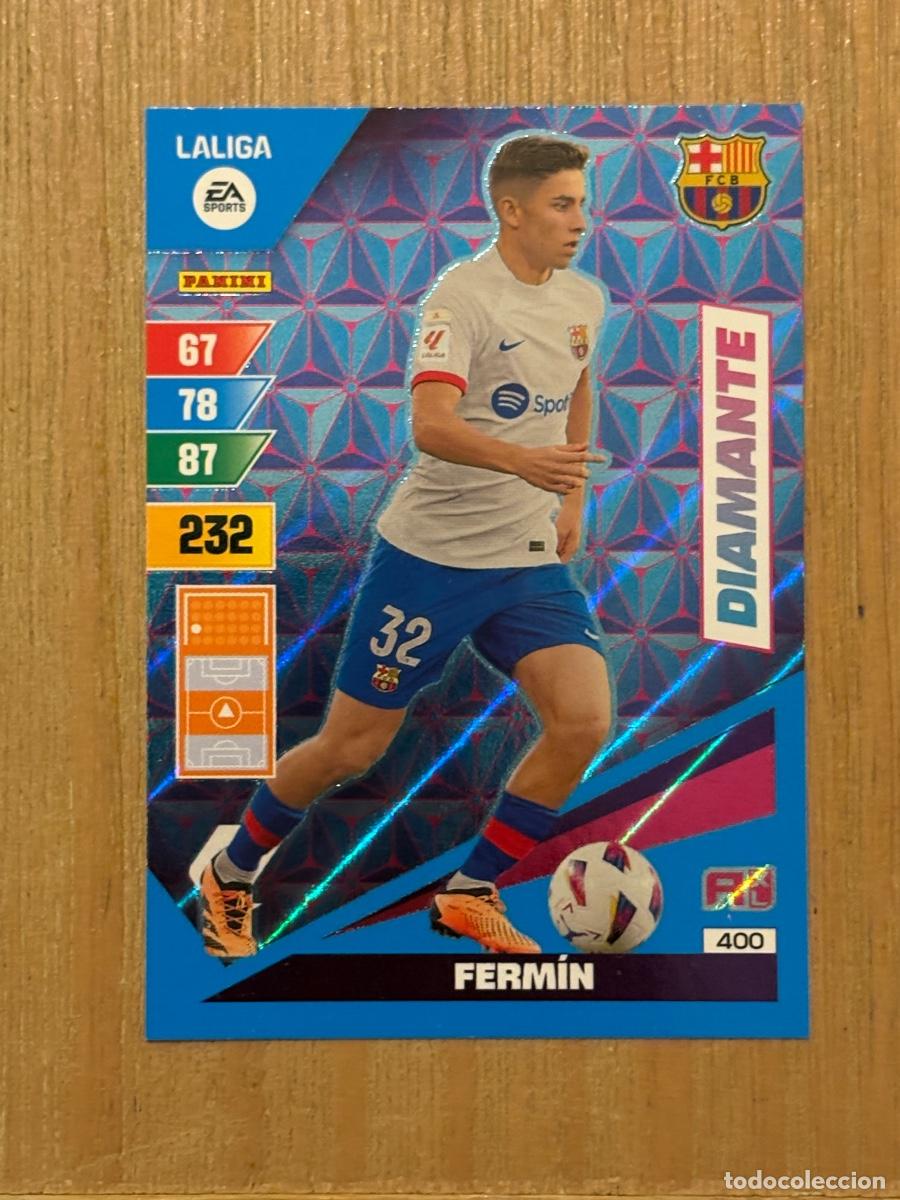 Cromos de f&uacute;tbol: 44. CROMO Fermin diamante N 400 del Barcelona Adrenalyn XL 23-24 2023-24
