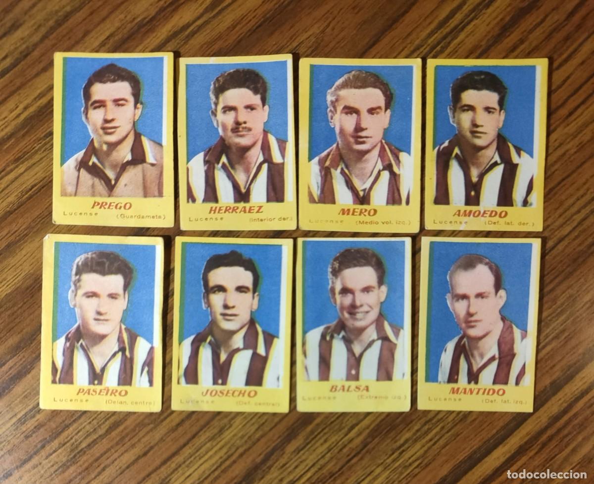 Figurine di Calcio: LOTE 8 CROMOS FUTBOL CAMPEONES 1951 - LUCENSE