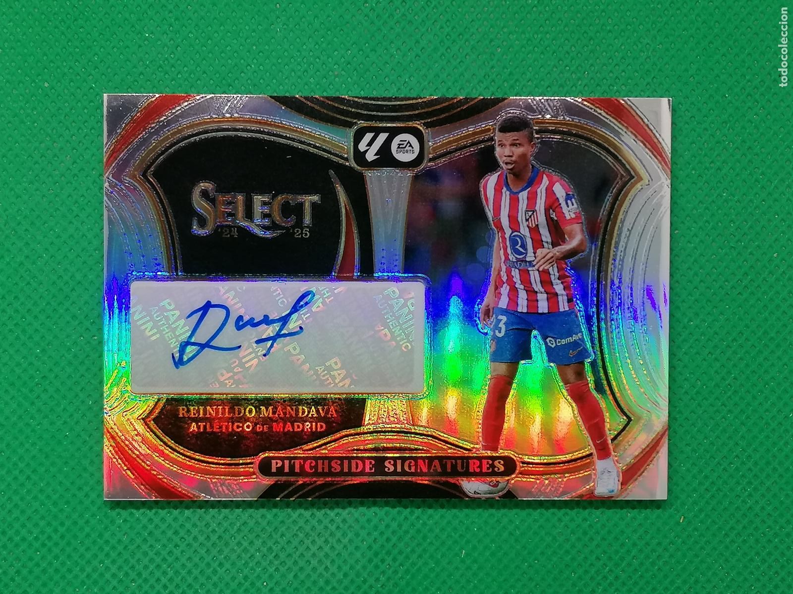 Cromos de Futebol: REINILDO ATLETICO MADRID AUTO FIRMA AUTOGRAFO ⚽ PANINI LALIGA SELECT PRIZM 24 25 2024 2025 ⚽